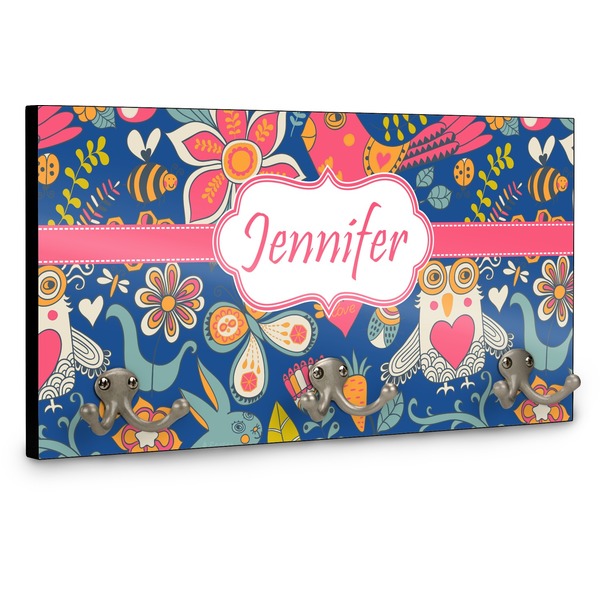 Owl & Hedgehog Coat Hanger Main