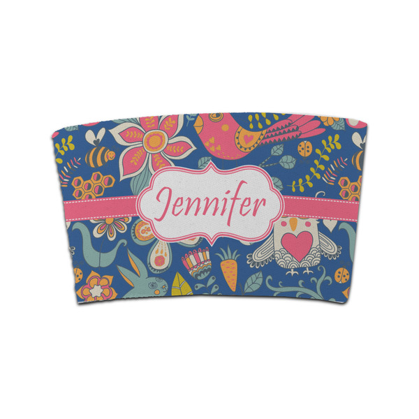 Custom Owl & Hedgehog Coffee Cup Sleeve (Personalized)