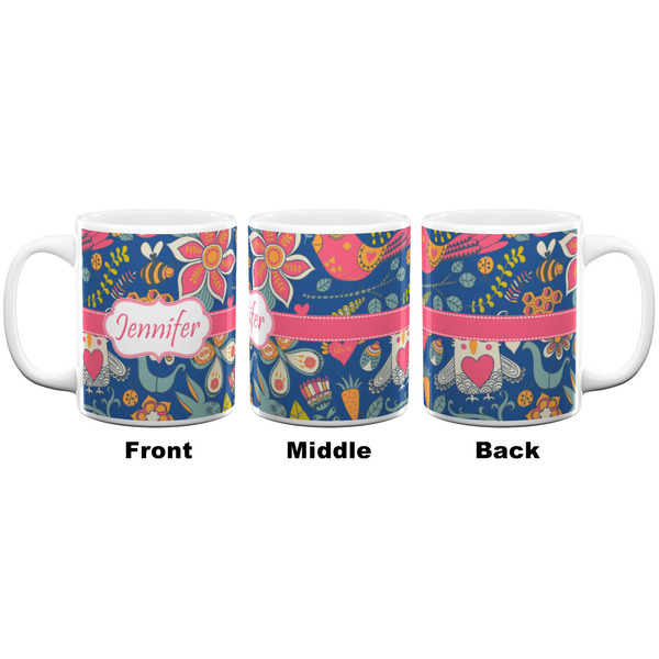 Owl & Hedgehog Coffee Mug - 11 oz - White APPROVAL