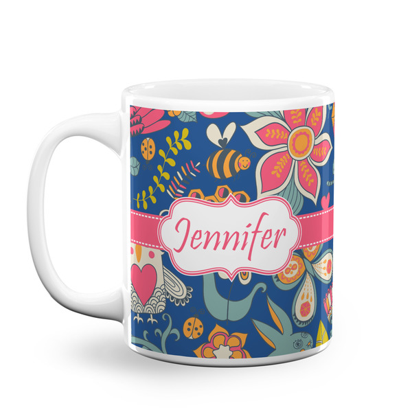 Custom Owl & Hedgehog Coffee Mug (Personalized)