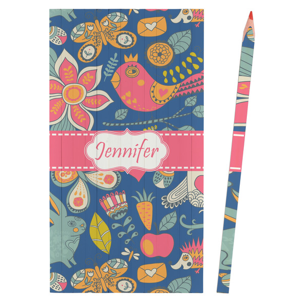 Owl & Hedgehog Colored Pencils - Front View