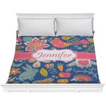 Owl & Hedgehog Comforter - King (Personalized)