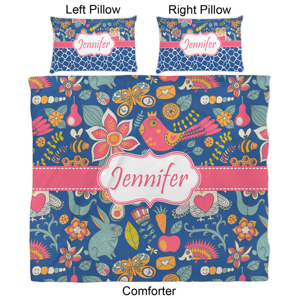 Owl & Hedgehog Comforter Set - King - Approval