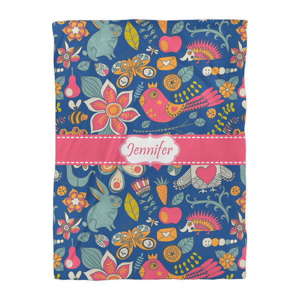 Owl & Hedgehog Comforter - Twin XL - Front