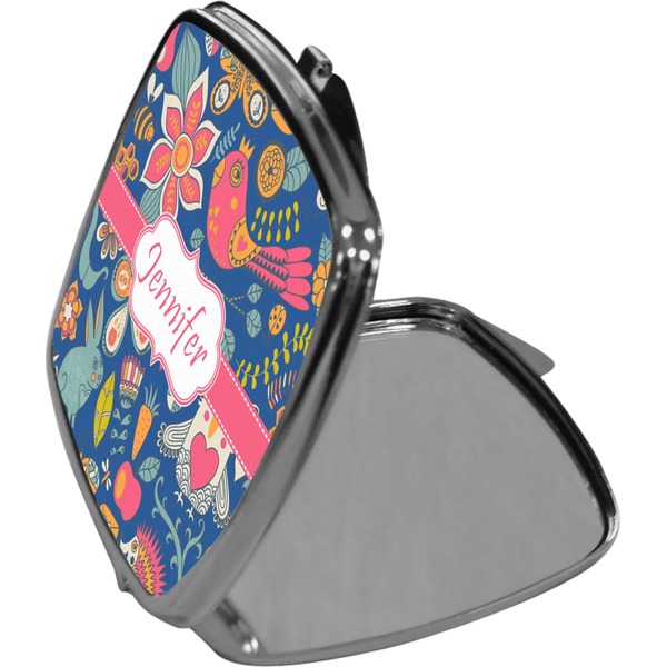 Owl & Hedgehog Compact Mirror (Side View)