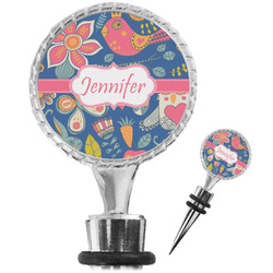 Owl & Hedgehog Wine Bottle Stopper (Personalized)