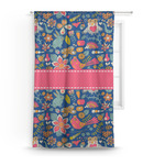 Owl & Hedgehog Curtain Panel - Custom Size