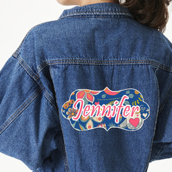 Owl & Hedgehog Twill Iron On Patch - Custom Shape - 3XL (Personalized)