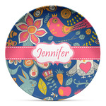 Owl & Hedgehog Microwave Safe Plastic Plate - Composite Polymer (Personalized)