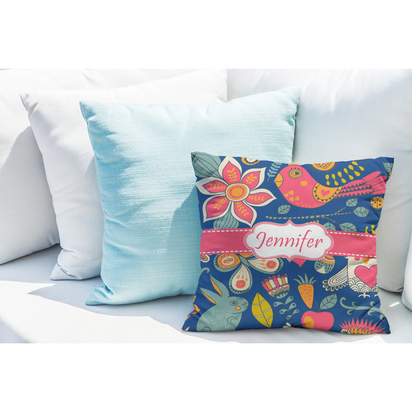 Owl & Hedgehog Decorative Pillow Case - LIFESTYLE 2