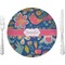 Owl & Hedgehog 10" Glass Lunch / Dinner Plates - Single or Set (Personalized)