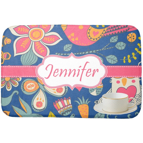 Owl & Hedgehog Dish Drying Mat