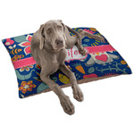 Owl & Hedgehog Dog Bed - Large w/ Name or Text