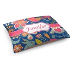 Owl & Hedgehog Dog Bed - Medium w/ Name or Text