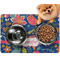 Owl & Hedgehog Dog Food Mat - Small LIFESTYLE