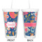 Owl & Hedgehog Double Wall Tumbler with Straw - Approval