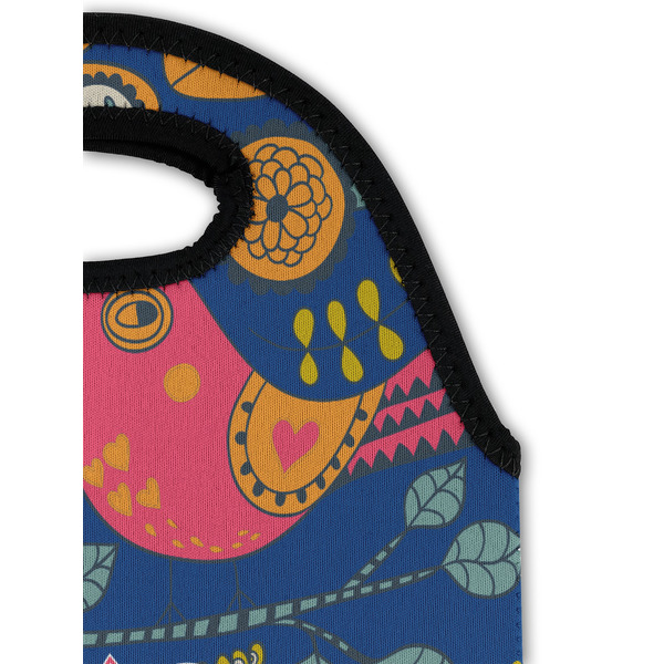 Owl & Hedgehog Double Wine Tote - Detail 1 (new)