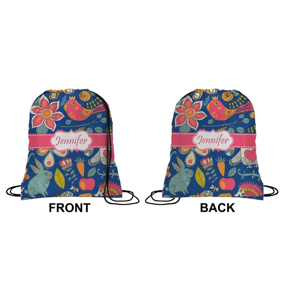 Owl & Hedgehog Drawstring Backpack