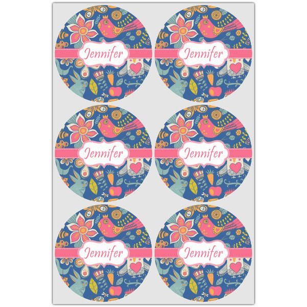 Owl & Hedgehog Drink Topper - Large - Set of 6