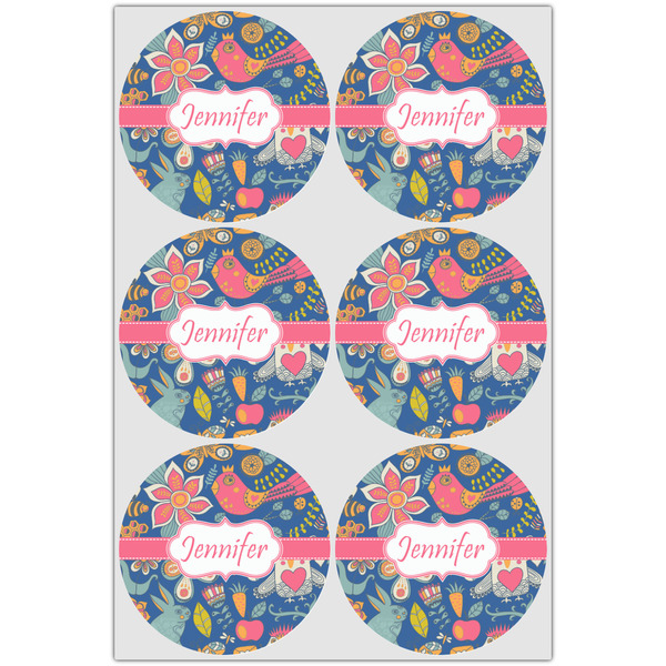 Owl & Hedgehog Drink Topper - XLarge - Set of 6