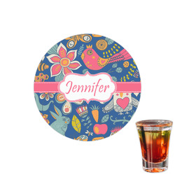 Owl & Hedgehog Printed Drink Topper - 1.5" (Personalized)