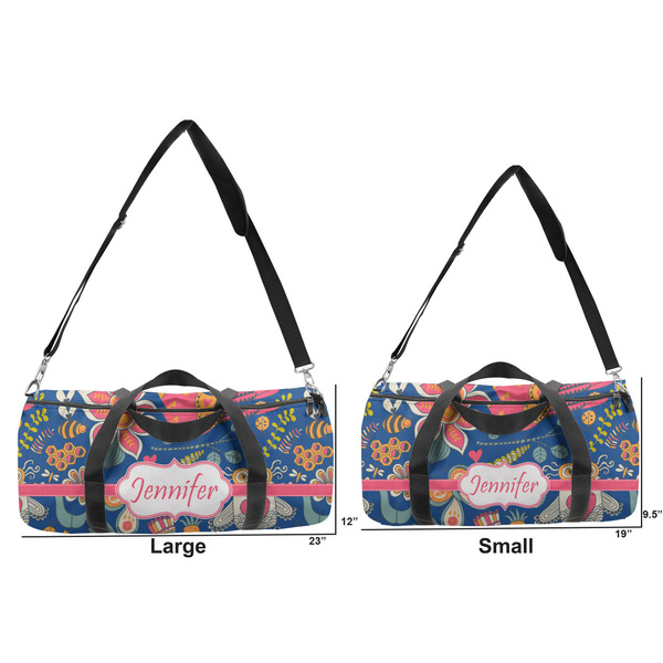Owl & Hedgehog Duffle Bag Small and Large