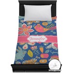 Owl & Hedgehog Duvet Cover - Twin (Personalized)