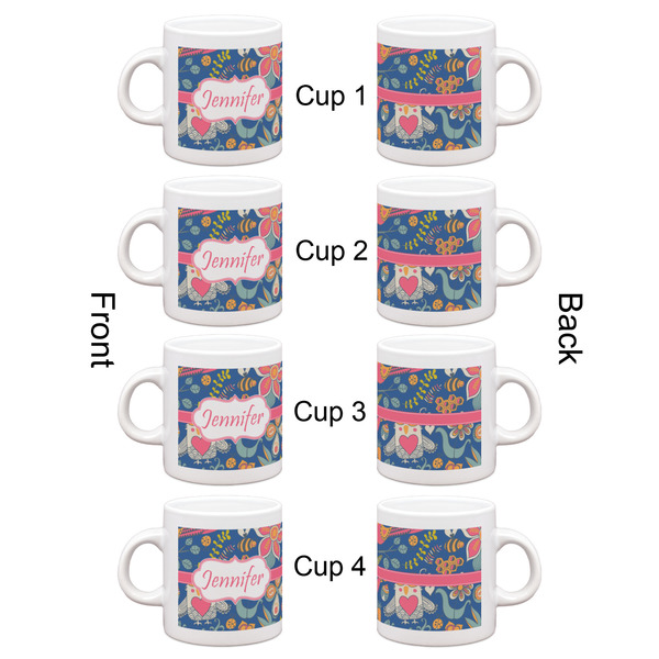 Owl & Hedgehog Espresso Cup Set of 4 - Apvl