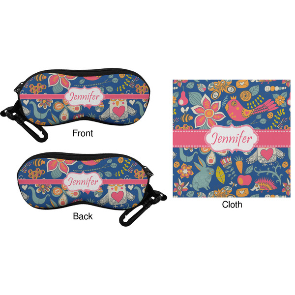 Owl & Hedgehog Eyeglass Case & Cloth (Approval)