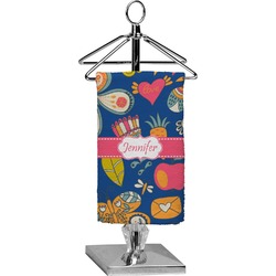 Owl & Hedgehog Finger Tip Towel - Full Print (Personalized)