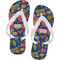 Owl & Hedgehog Flip Flops - Small (Personalized)
