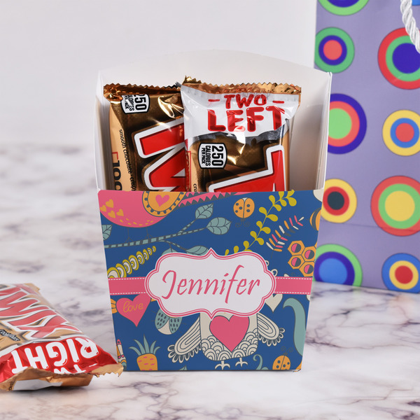 Owl & Hedgehog French Fry Favor Box - w/ Treats View