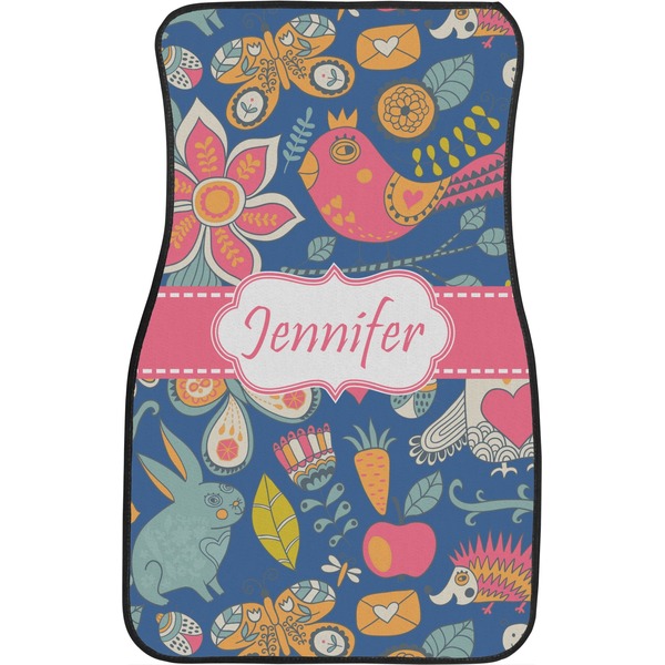 Owl & Hedgehog Front Seat Car Mat