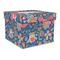 Owl & Hedgehog Gift Boxes with Lid - Canvas Wrapped - Large - Front/Main
