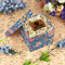 Owl & Hedgehog Gift Boxes with Lid - Canvas Wrapped - Small - In Context
