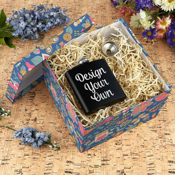 Owl & Hedgehog Gift Boxes with Lid - Canvas Wrapped - X-Large - In Context