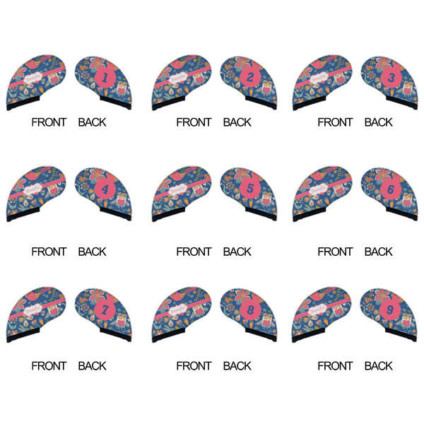 Owl & Hedgehog Golf Club Covers - APPROVAL (set of 9)