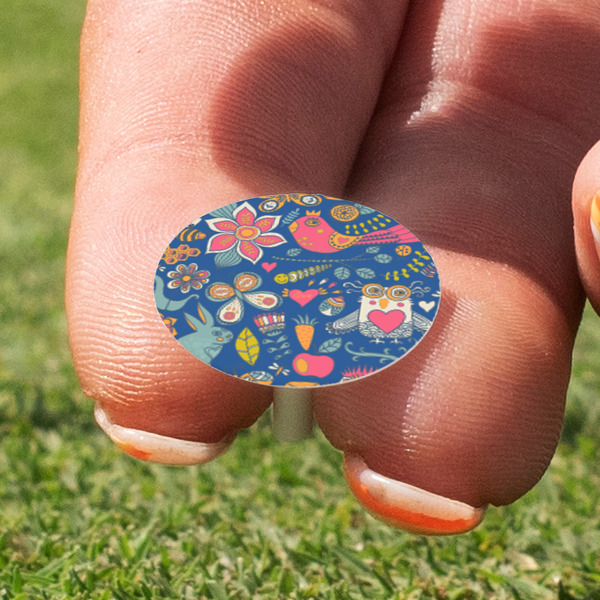 Owl & Hedgehog Golf Tees & Ball Markers Set - Marker