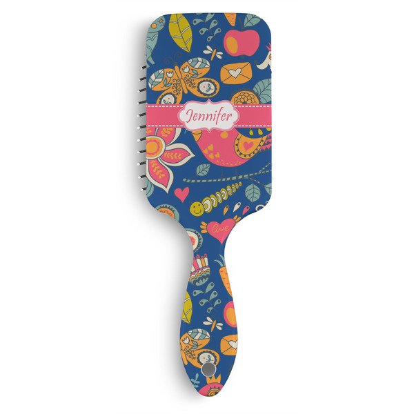 Custom Owl & Hedgehog Hair Brushes (Personalized)