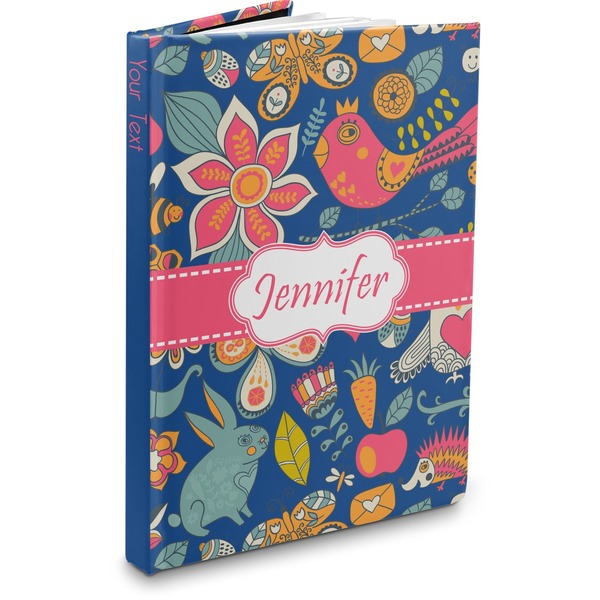 Custom Owl & Hedgehog Hardbound Journal (Personalized)