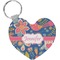 Owl & Hedgehog Heart Keychain (Personalized)