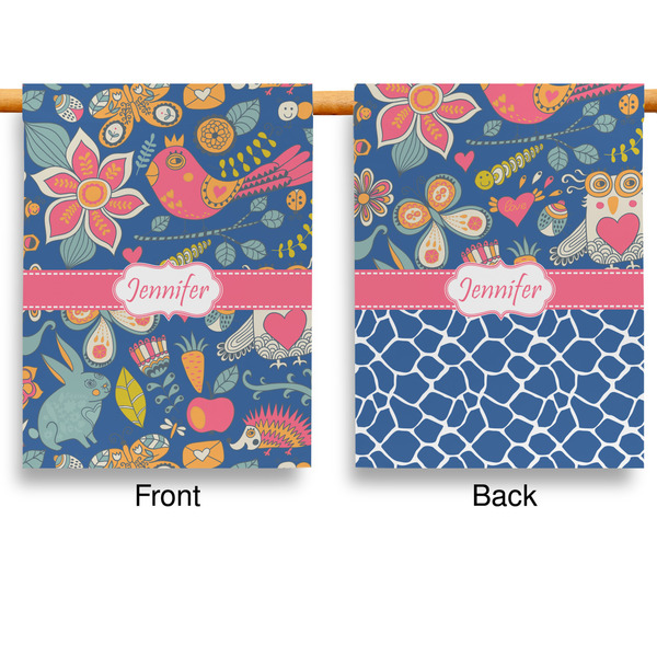 Owl & Hedgehog House Flags - Double Sided - APPROVAL