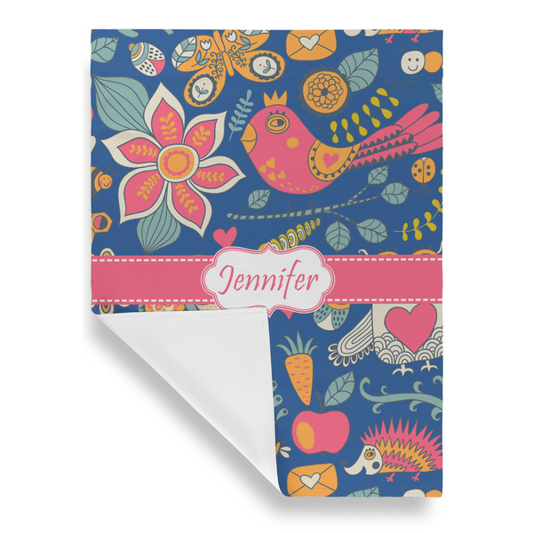 Owl & Hedgehog House Flags - Single Sided - FRONT FOLDED