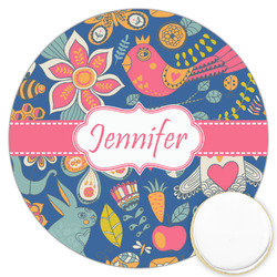 Owl & Hedgehog Printed Cookie Topper - 3.25" (Personalized)
