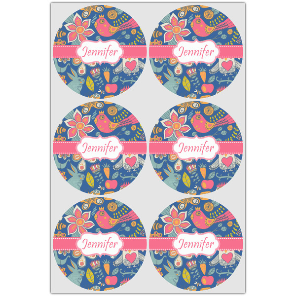Owl & Hedgehog Icing Circle - Large - Set of 6