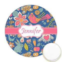 Owl & Hedgehog Printed Cookie Topper - 2.5" (Personalized)