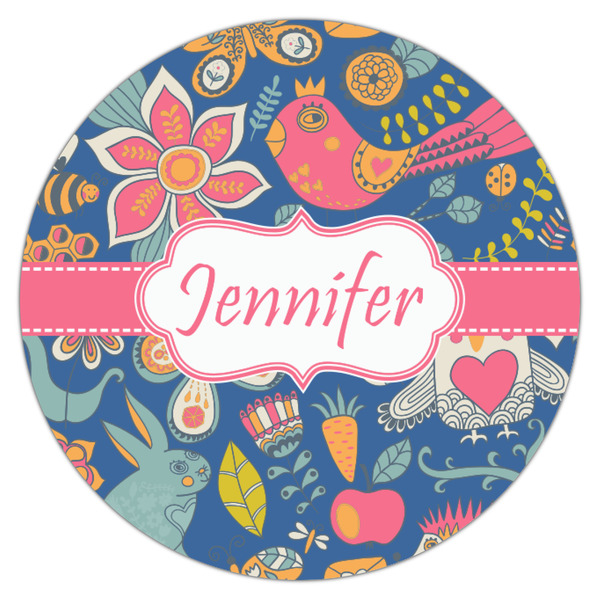 Owl & Hedgehog Icing Circle - Small - Single