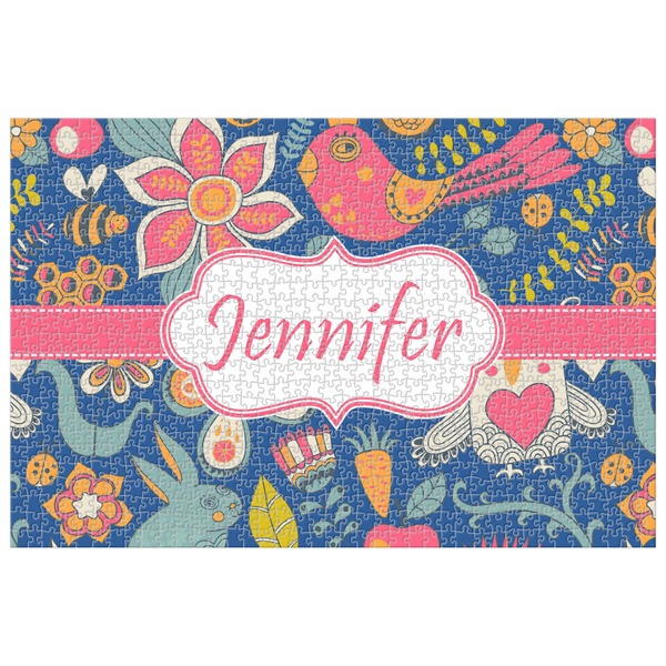 Custom Owl & Hedgehog Jigsaw Puzzle - 1000-piece (Personalized)