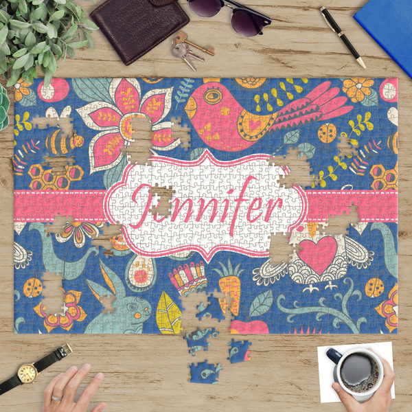 Owl & Hedgehog Jigsaw Puzzle 1014 Piece - In Context