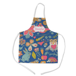 Owl & Hedgehog Kid's Apron w/ Name or Text